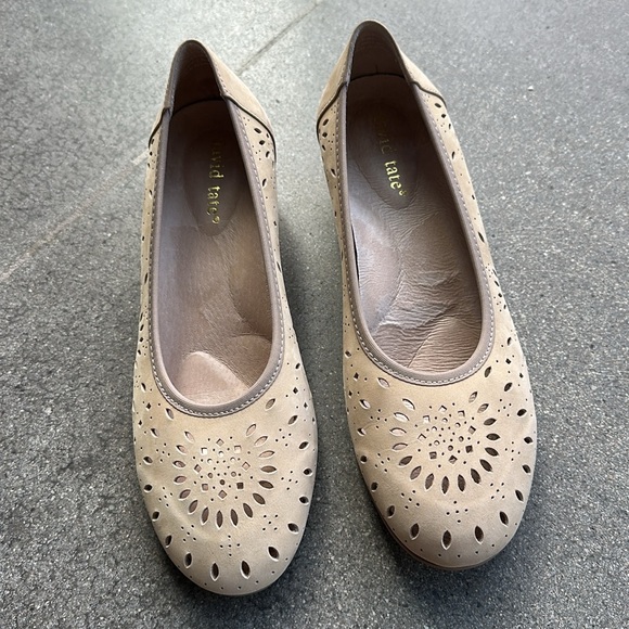 David Tate genuine leather tan Shoes, block heel size 8 - Picture 3 of 13